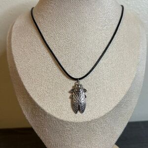 Handmade Silver Cicada Necklace | Waterproof & Tarnish Resistant